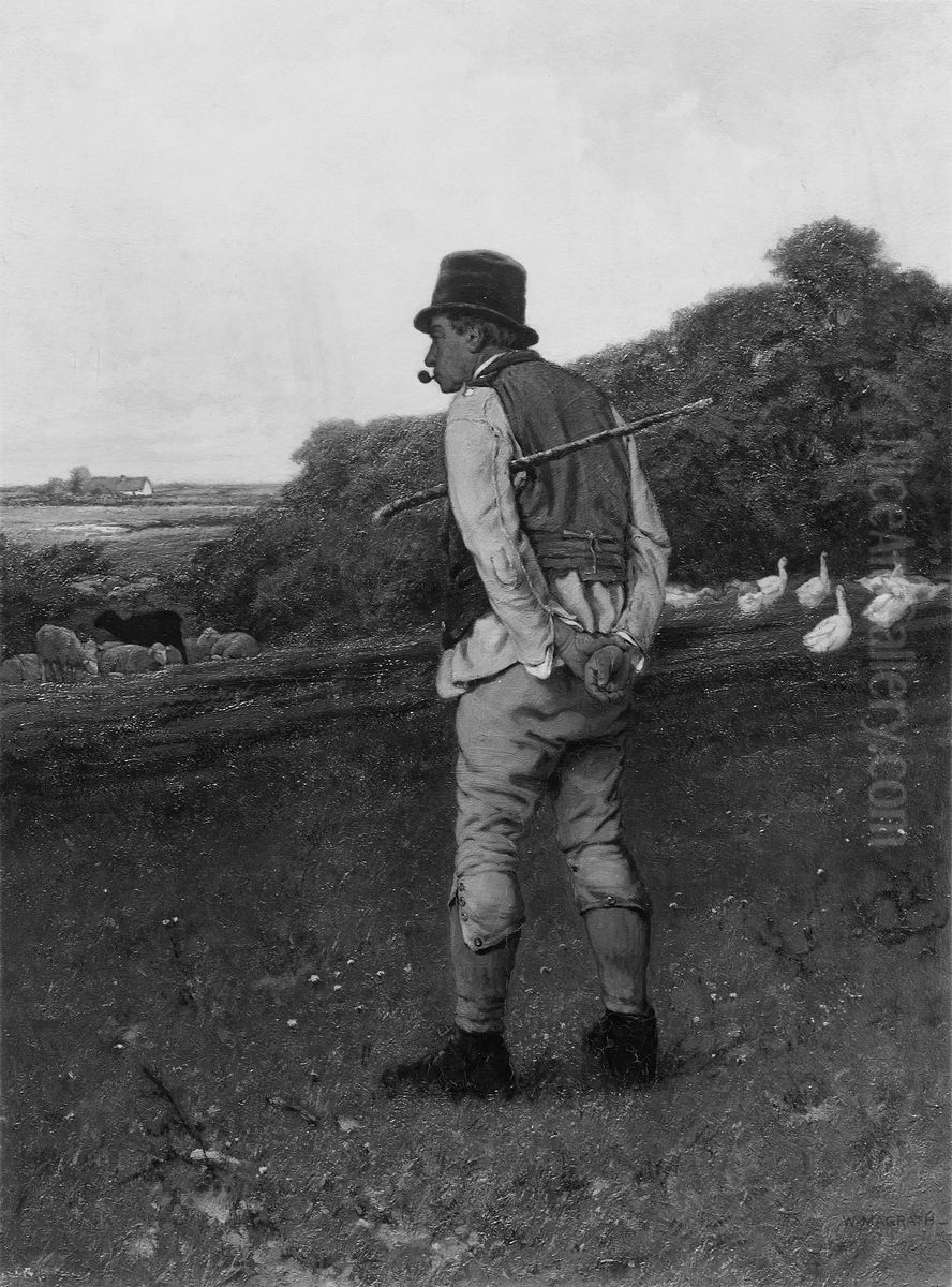 On the Old Sod Oil Painting by William Magrath