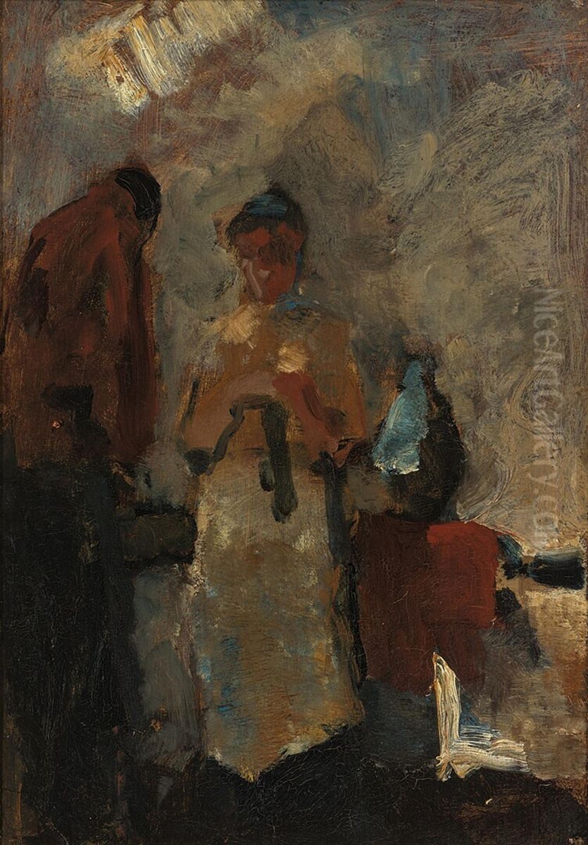 Two Women Oil Painting by George Hendrik Breitner