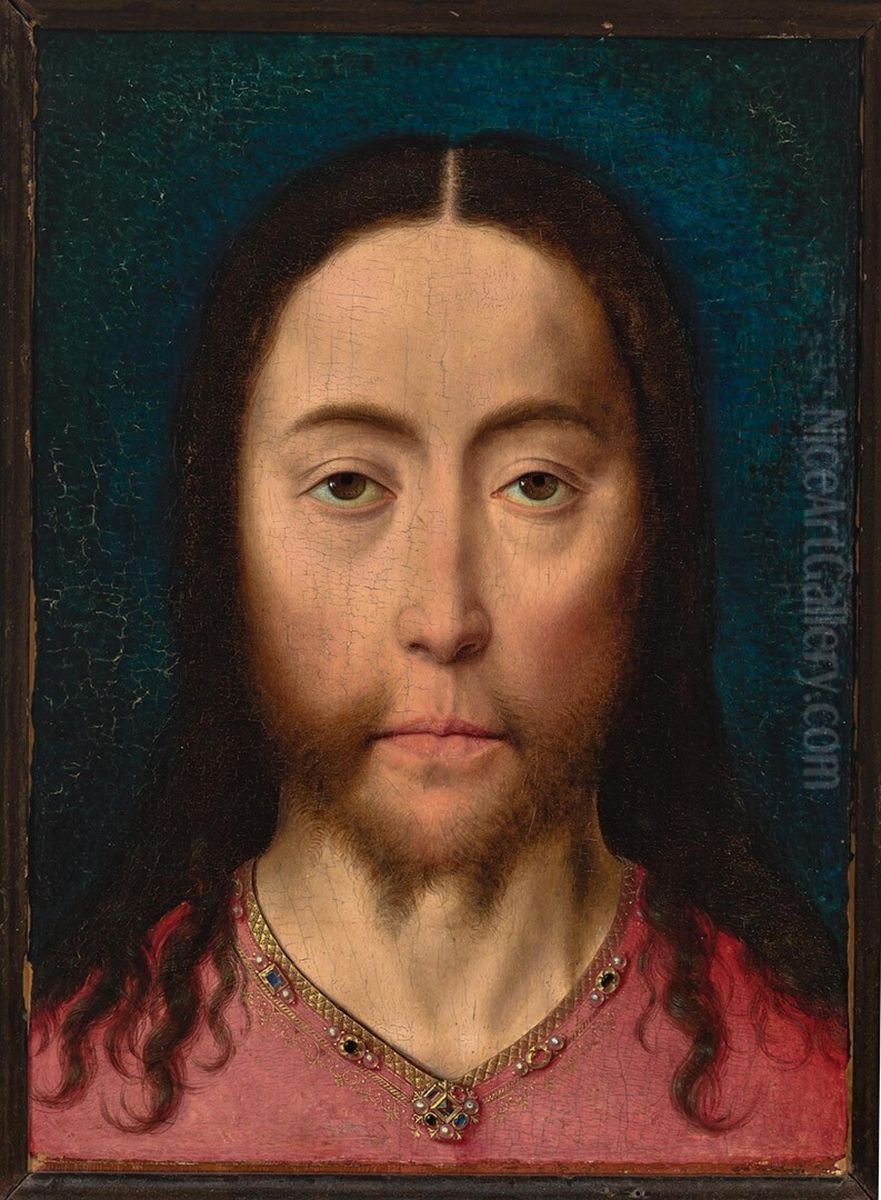 Christus Salvator Mundi Oil Painting by Dieric Bouts