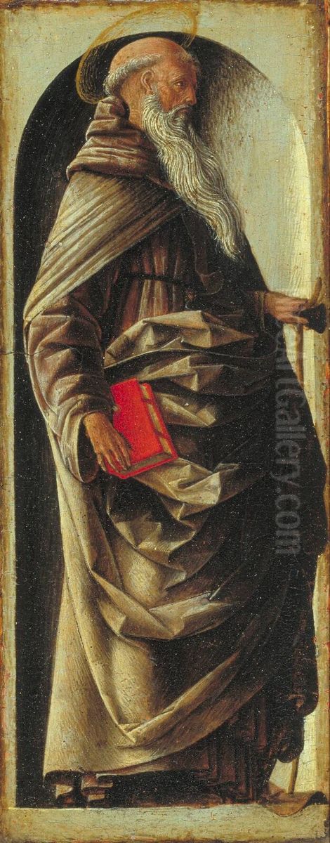 Saint Anthony Abbot Oil Painting by Ercole de' Roberti