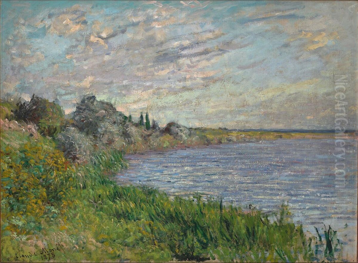 The Seine at Vetheuil Oil Painting by Claude Oscar Monet