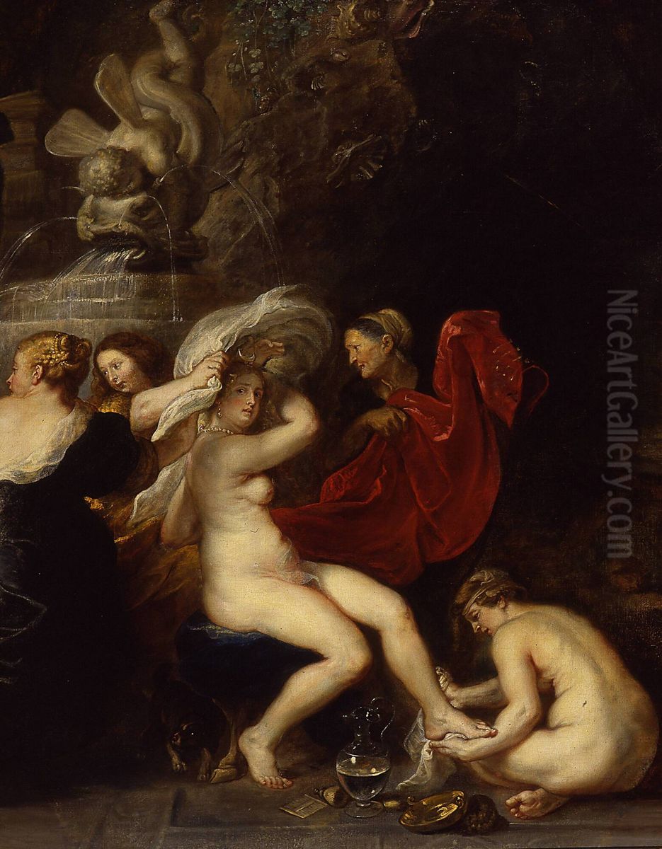 Het bad van Diana Oil Painting by (studio of) Rubens, Peter Paul