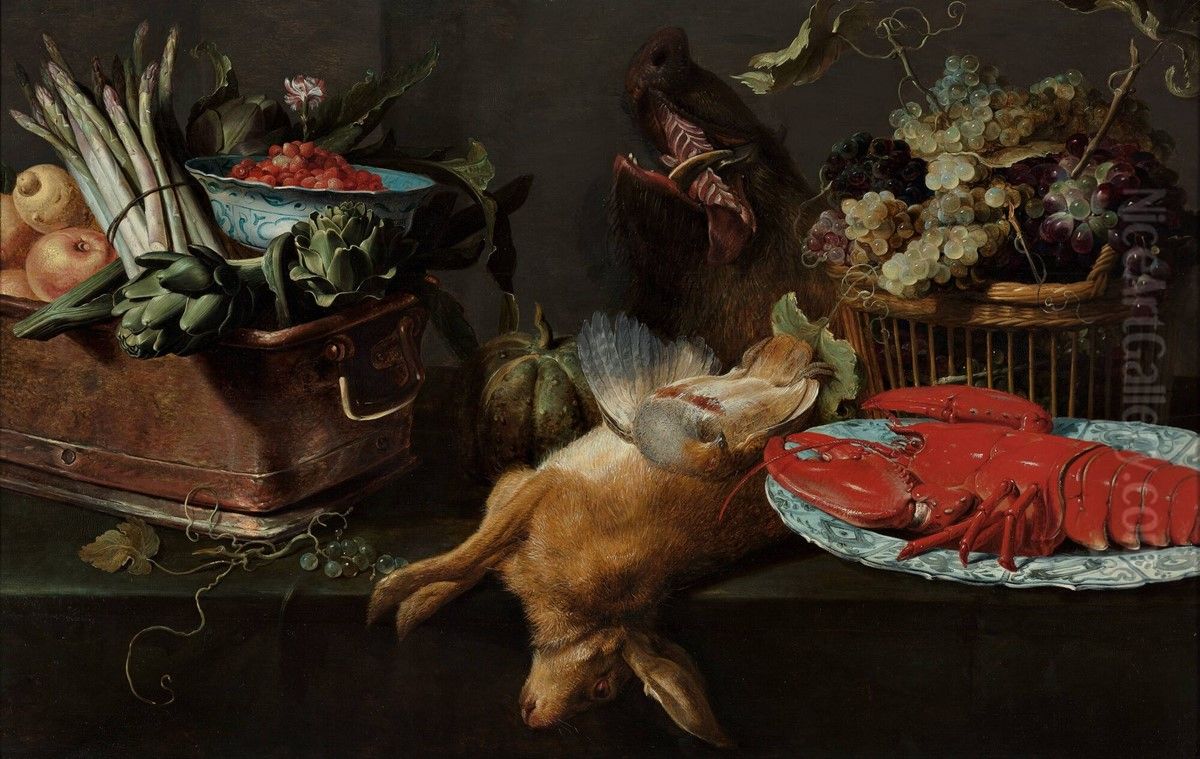 Kitchen Still Life Oil Painting by Frans Snyders