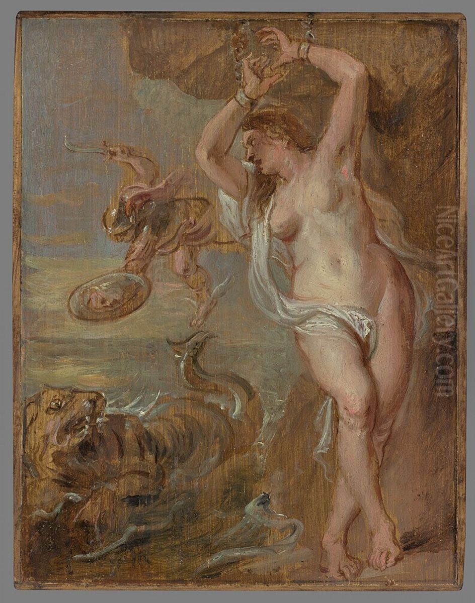 Perseus en Andromeda Oil Painting by (studio of) Rubens, Peter Paul