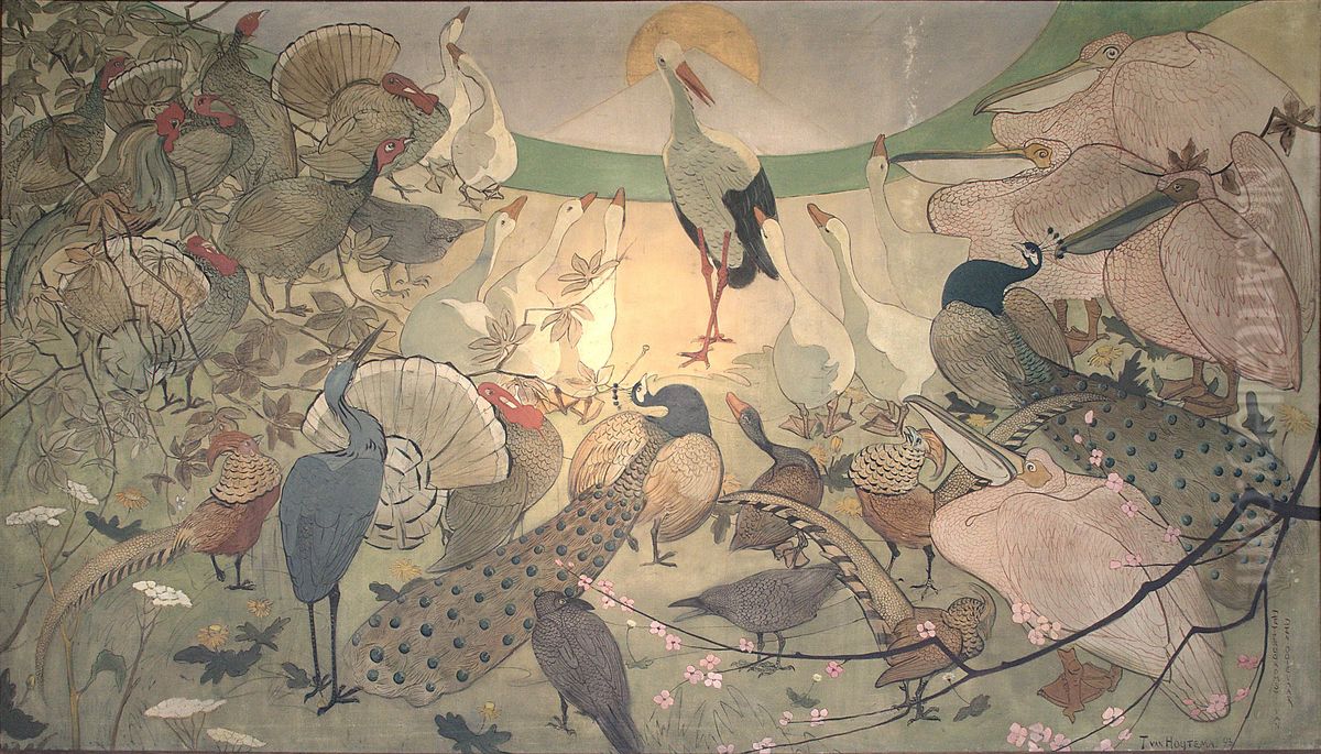 The Return of the Stork Oil Painting by Theo van Hoytema