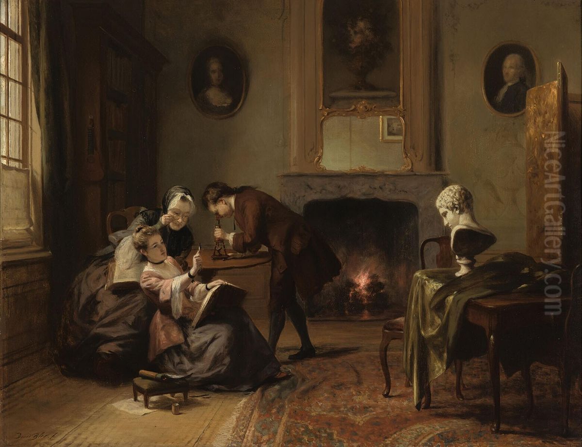 Who learns to draw, learns to see Oil Painting by David Bles