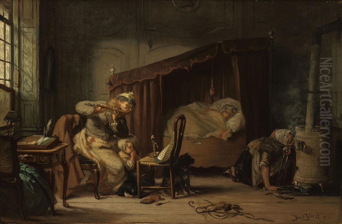 De blazer Oil Painting by David Bles