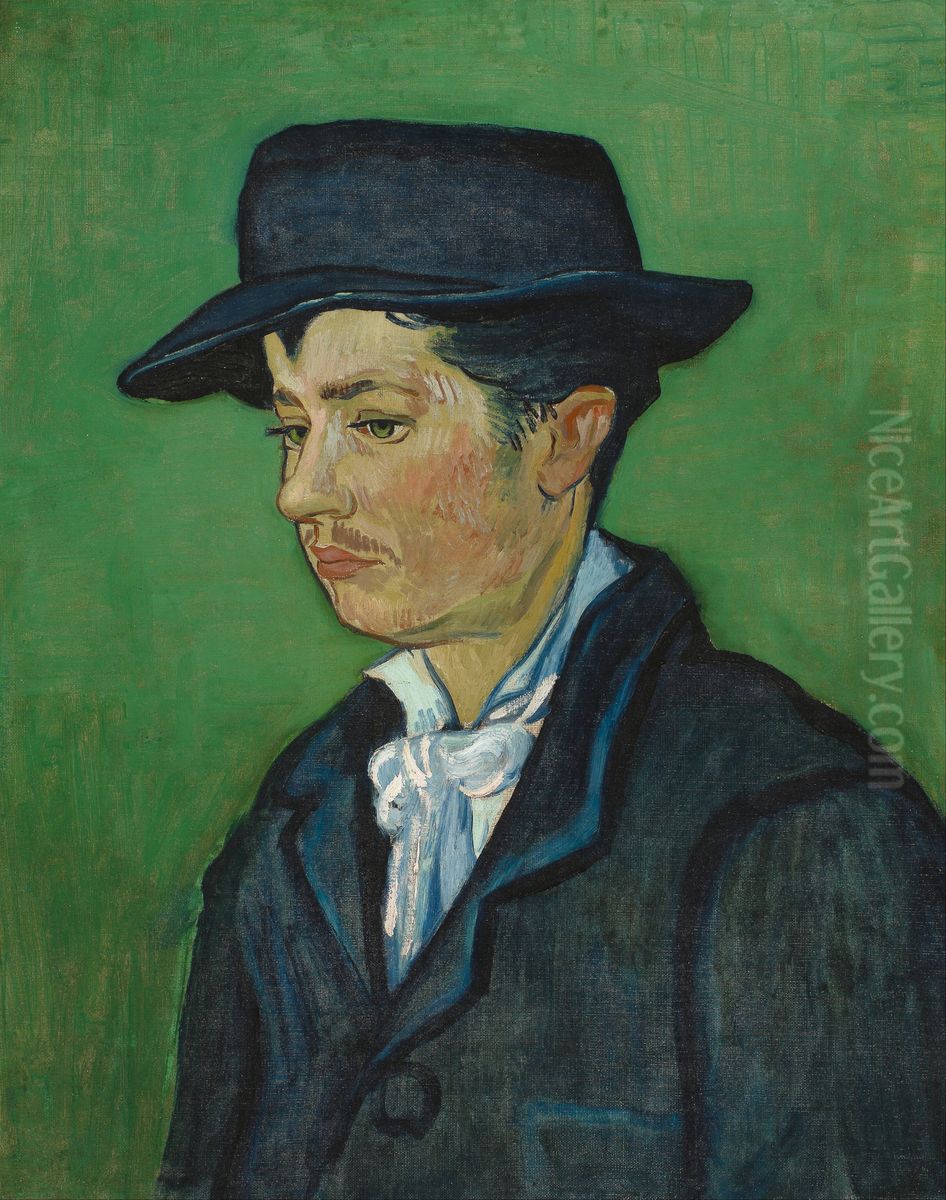 Portret van Armand Roulin Oil Painting by Vincent Van Gogh