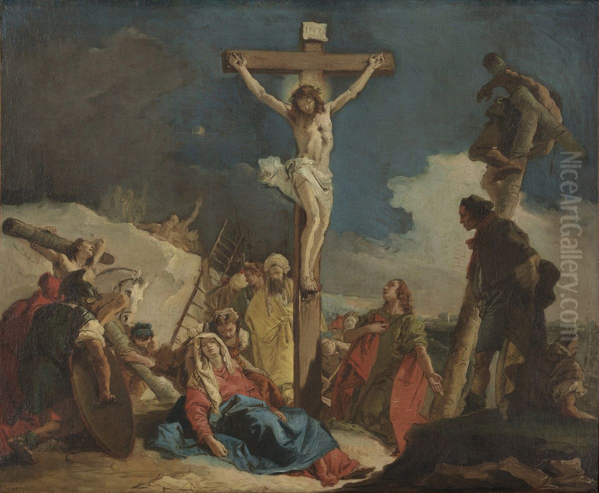 Golgotha Oil Painting by Giovanni Domenico Tiepolo