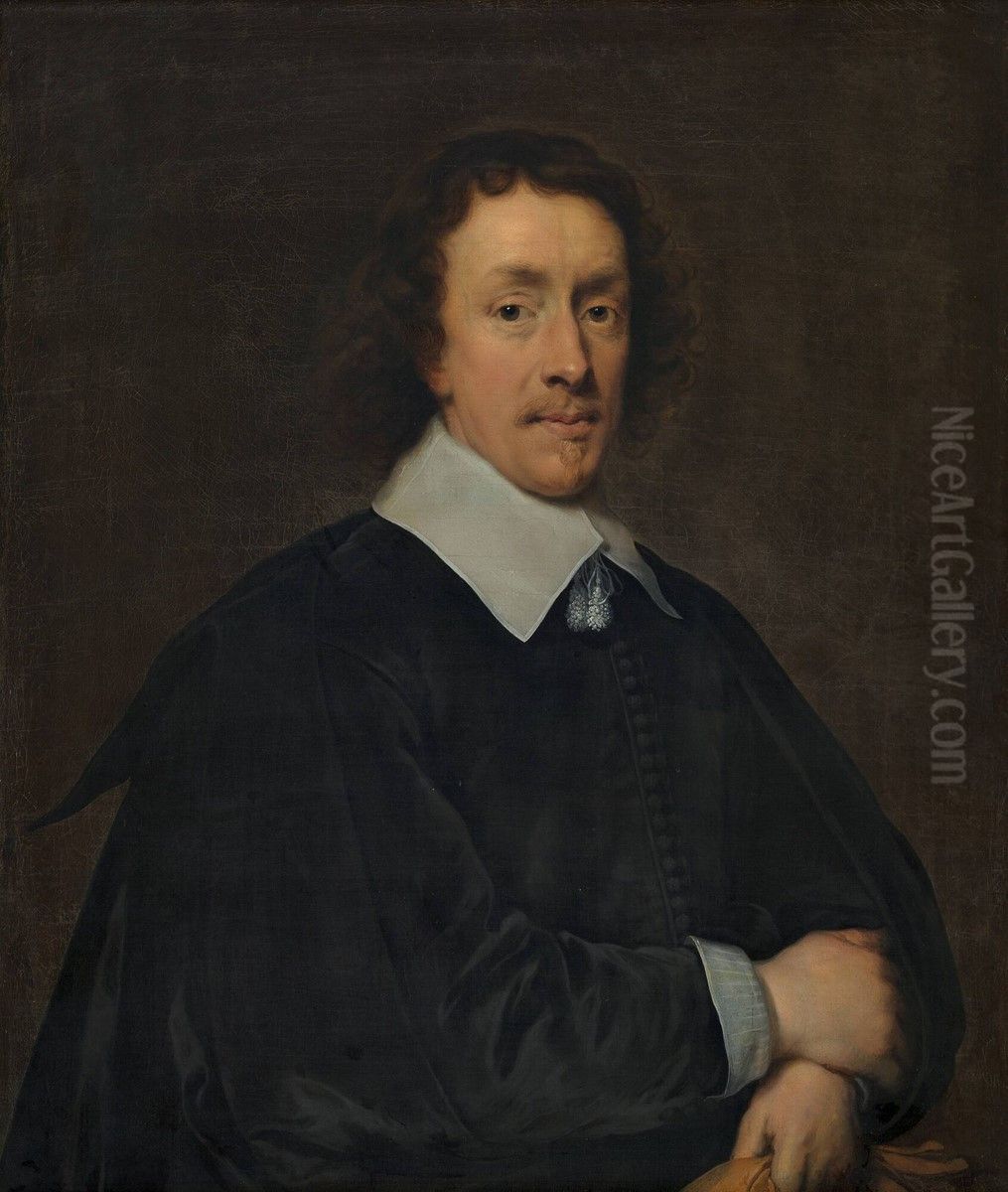Portrait of a Man Oil Painting by Cornelis Janssens van Ceulen