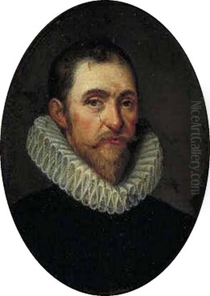 Portret van een lid van de familie Versijden, mogelijk Jan Dircksz. Versijden Oil Painting by unknown