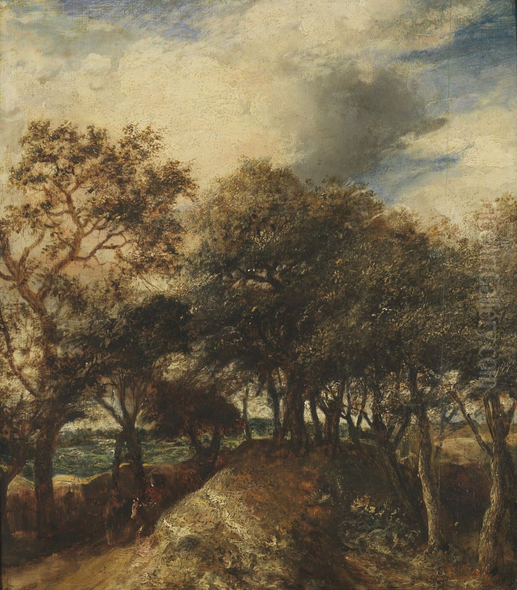Duinlandschap met bomen Oil Painting by Jan Lievens
