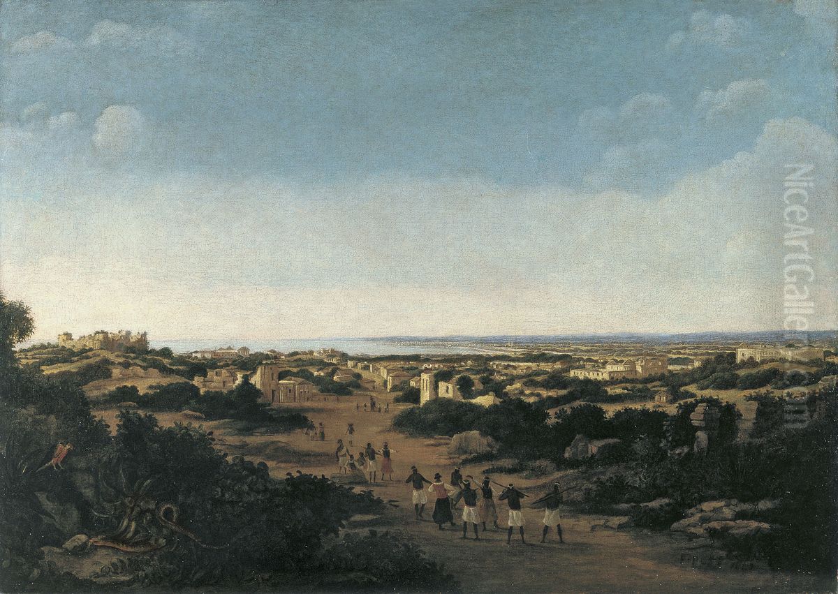 View of the Ruins of Olinda, Brazil Oil Painting by Frans Post