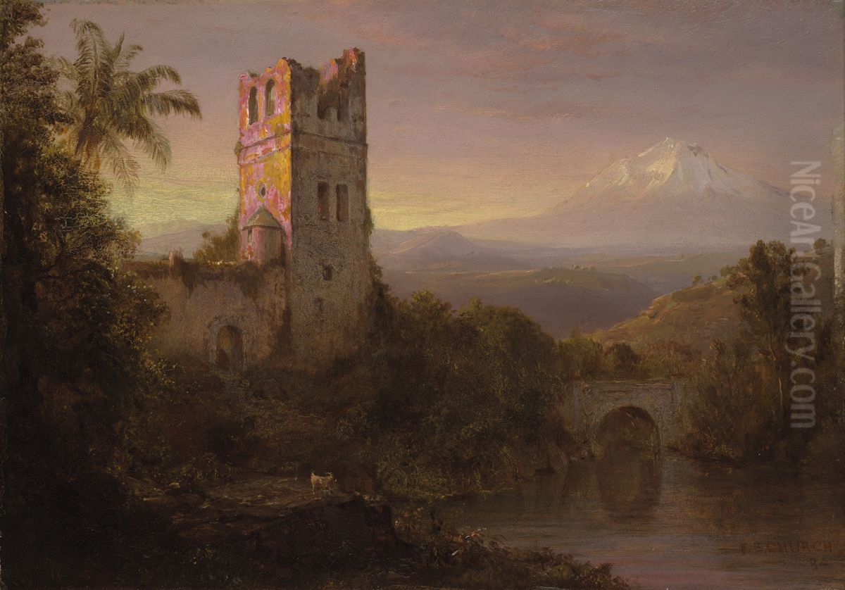 Chimborazo Volcano Oil Painting by Frederic Edwin Church
