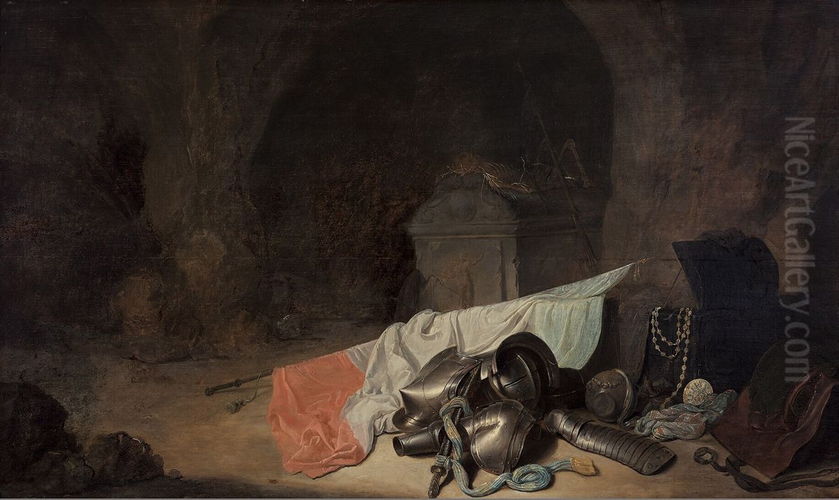 Vanitas-stilleven Oil Painting by Willem De Poorter