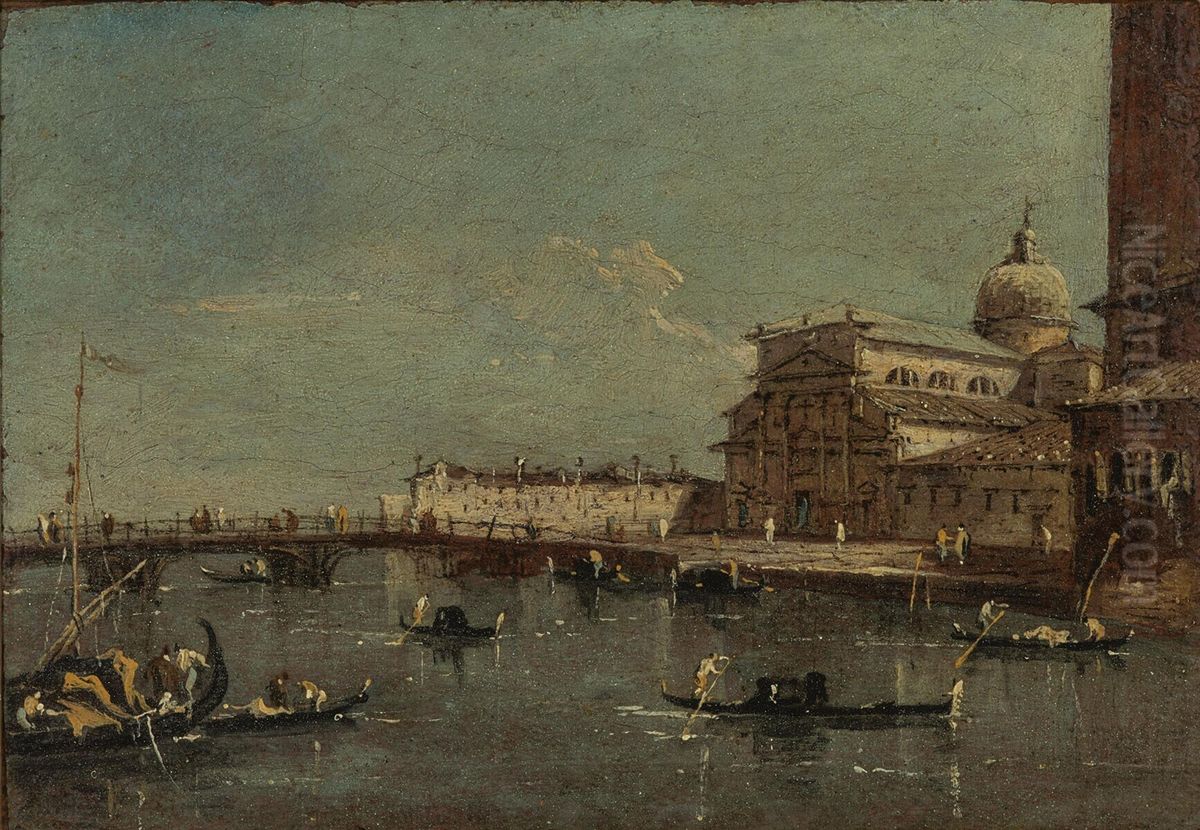View of the S. Pietro di Castello in Venice Oil Painting by Francesco Guardi