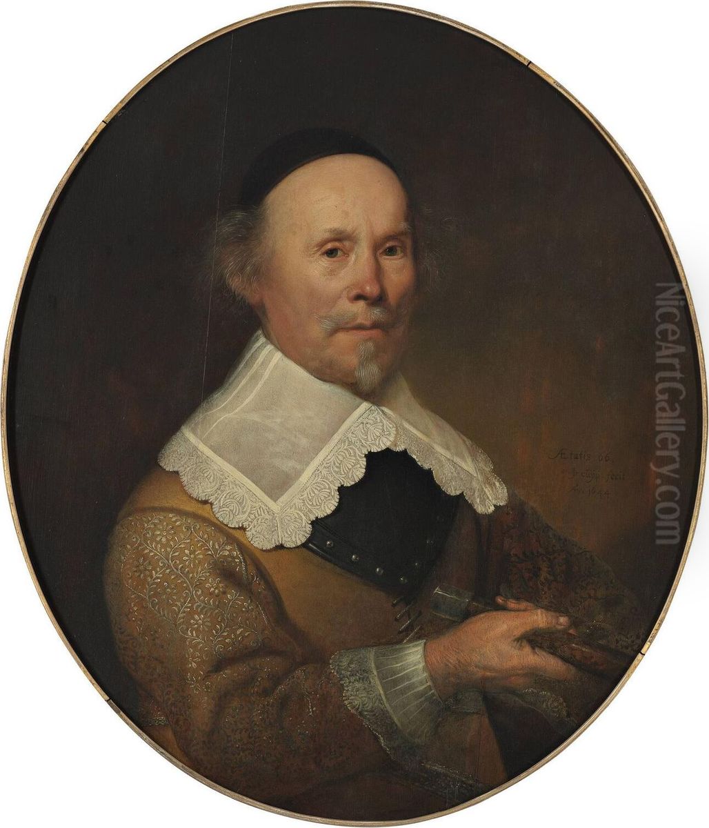 Portrait of Willem de Veer (1578-1653) Oil Painting by Jacob Gerritsz. Cuyp