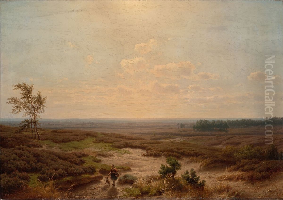 Gelders heidelandschap Oil Painting by Cornelis Lieste