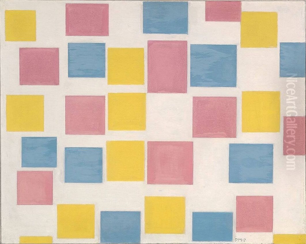 Composition with color planes 2 Oil Painting by Piet Mondrian