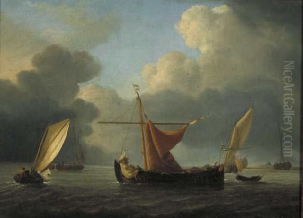 Gathering Squall at Sea Oil Painting by Willem van de Velde the Younger