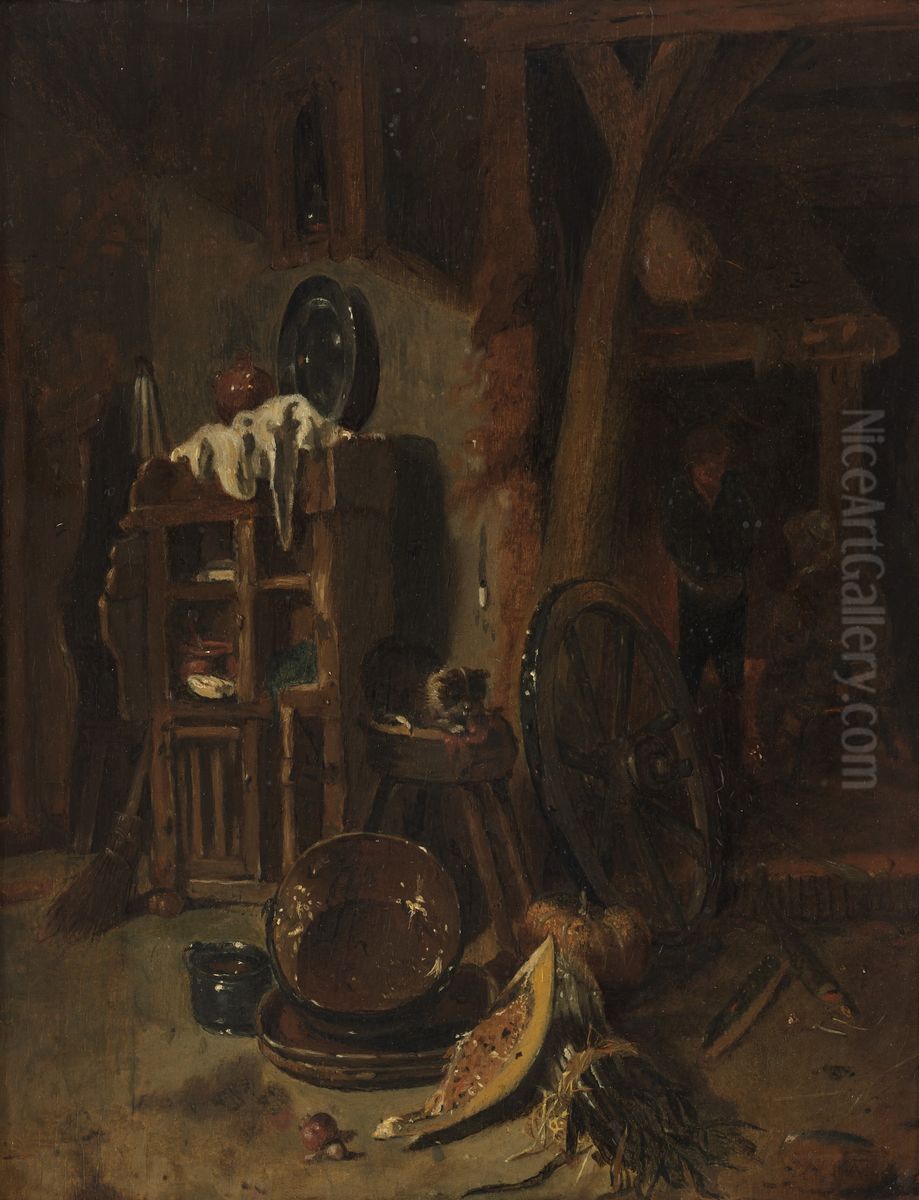 Keukeninterieur Oil Painting by Willem Kalf