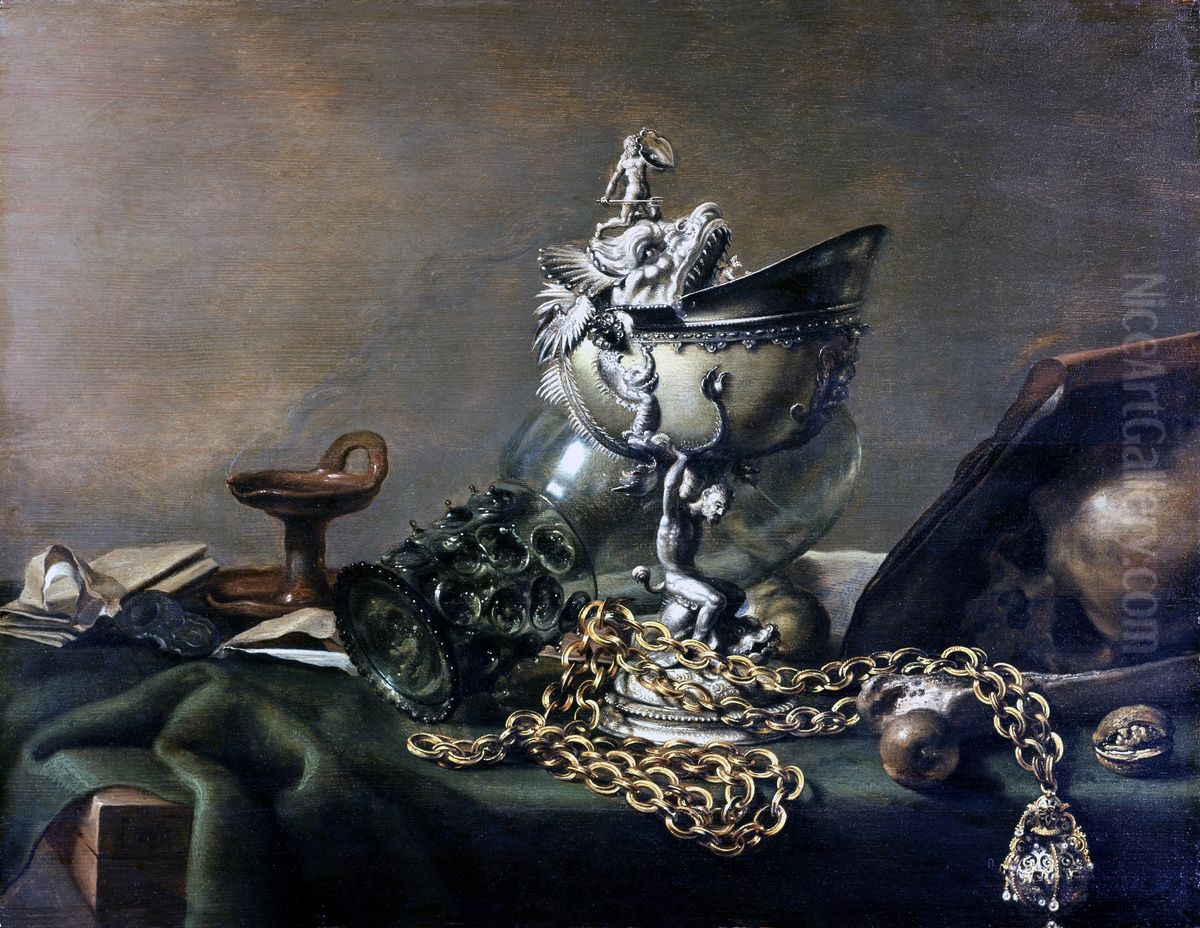 Vanitasstilleben Oil Painting by Pieter Claesz