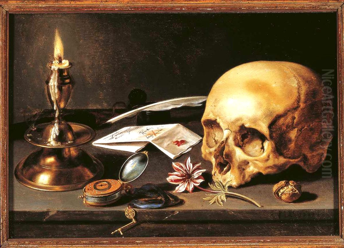 Vanitas - Still Life Oil Painting by Pieter Claesz