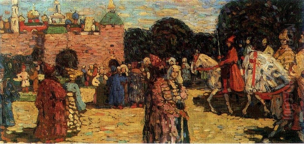 Sunday (old-Russia) Oil Painting by Wassily Kandinsky