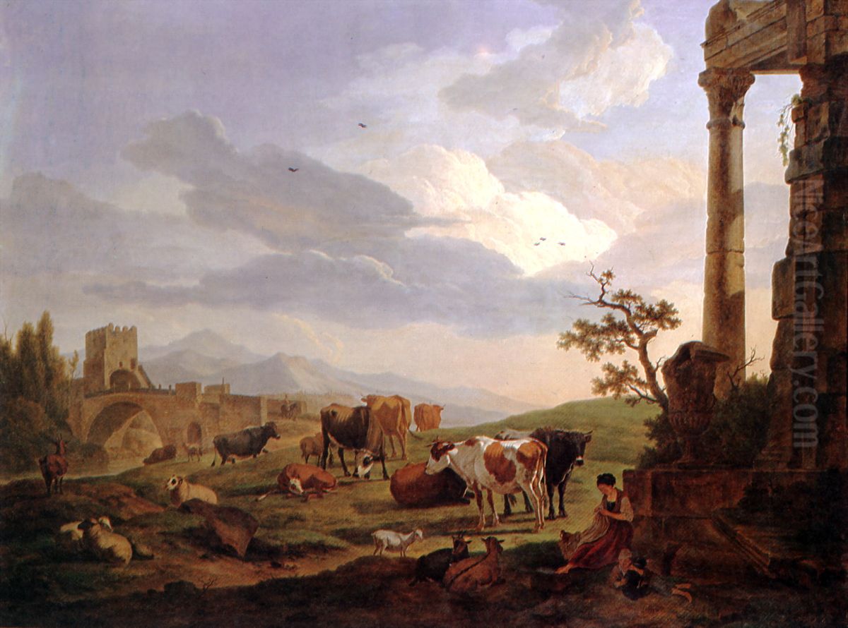 The Morning Oil Painting by Nicolas Henri Joseph De Fassin