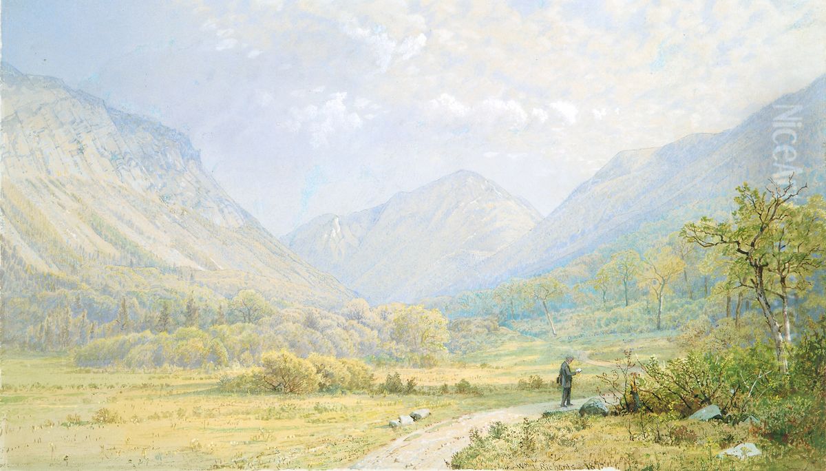Franconia Notch, New Hampshire Oil Painting by William Trost Richards