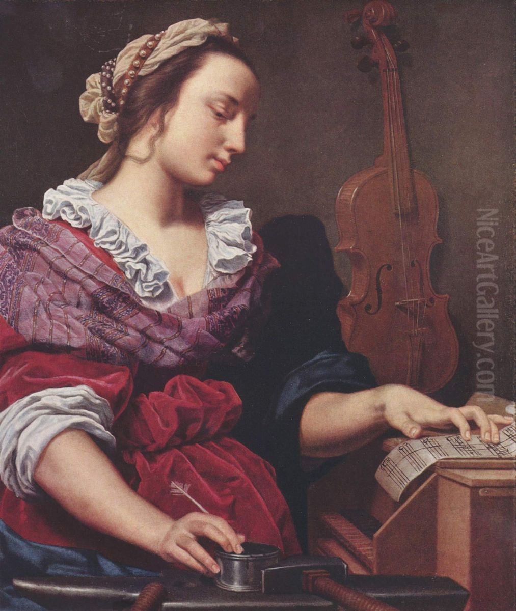 Allegory of Music Oil Painting by Lorenzo Lippi