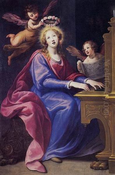 Saint Cecilia Oil Painting by Matteo Rosselli