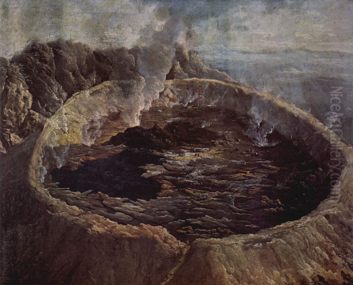 The Inner Crater of Mauna Loa, Hawaii Oil Painting by William Hodges