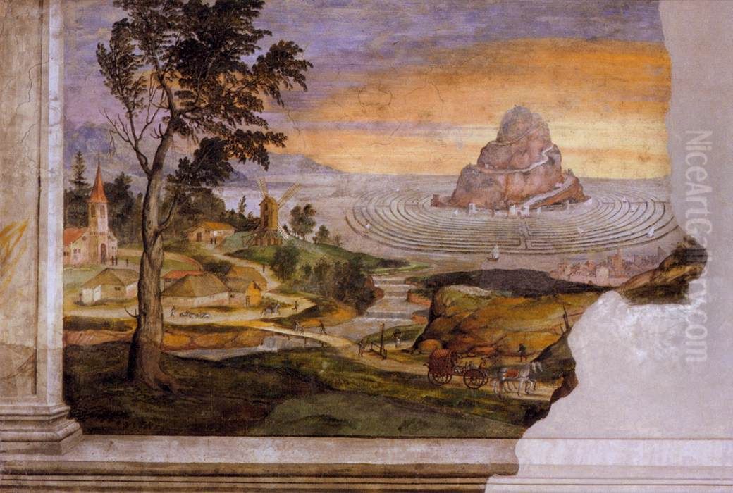 Ajax Defends Patroclus's Corps Oil Painting by Giulio Romano (Orbetto)