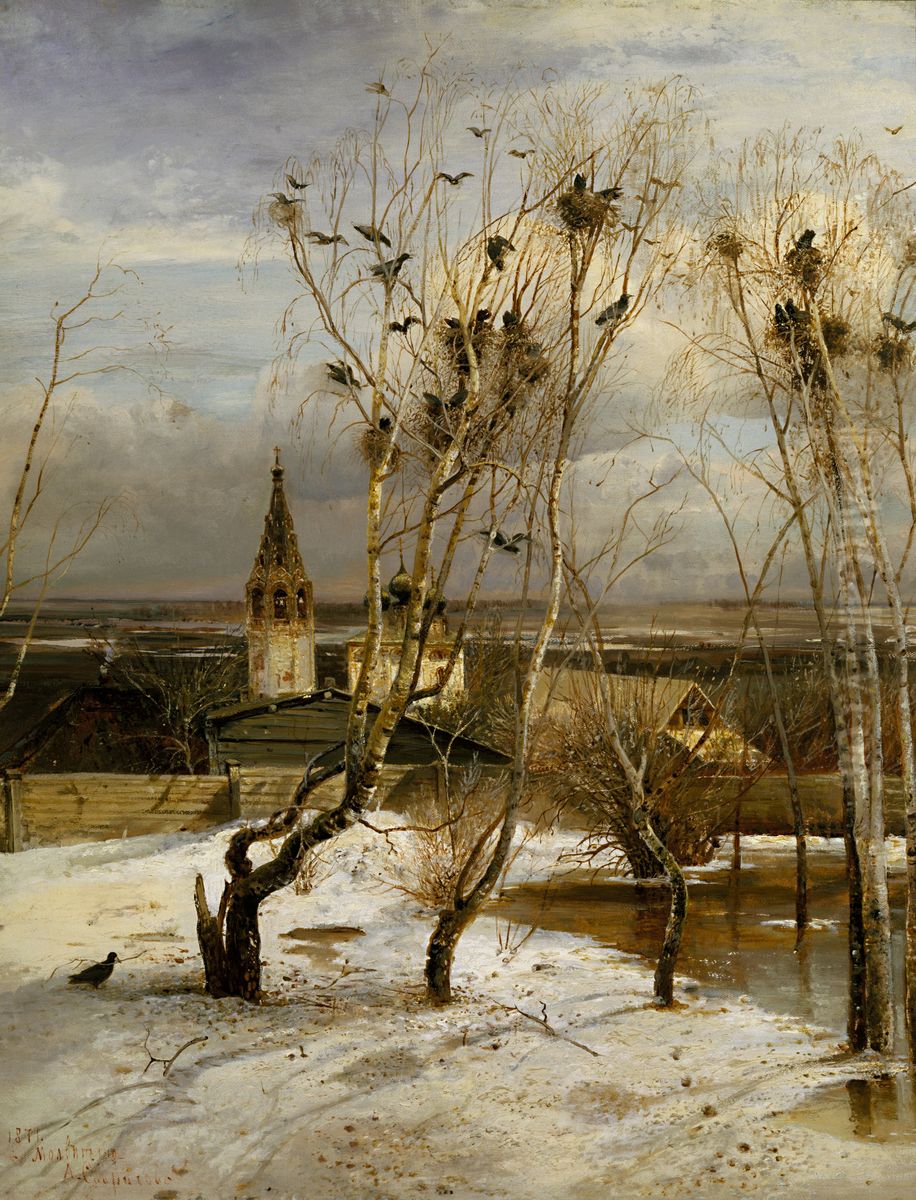 The Rooks Have Returned Oil Painting by Alexei Kondratievich Savrasov