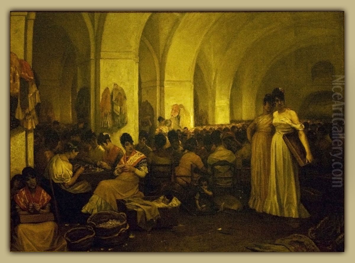 Dohanygyar Sevillaban Oil Painting by Constantin Meunier