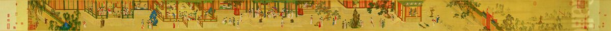 Spring Morning in the Han Palace Oil Painting by Qiu Ying