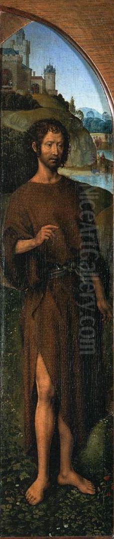 St. John the Baptist Oil Painting by (manner of) Memling, Hans