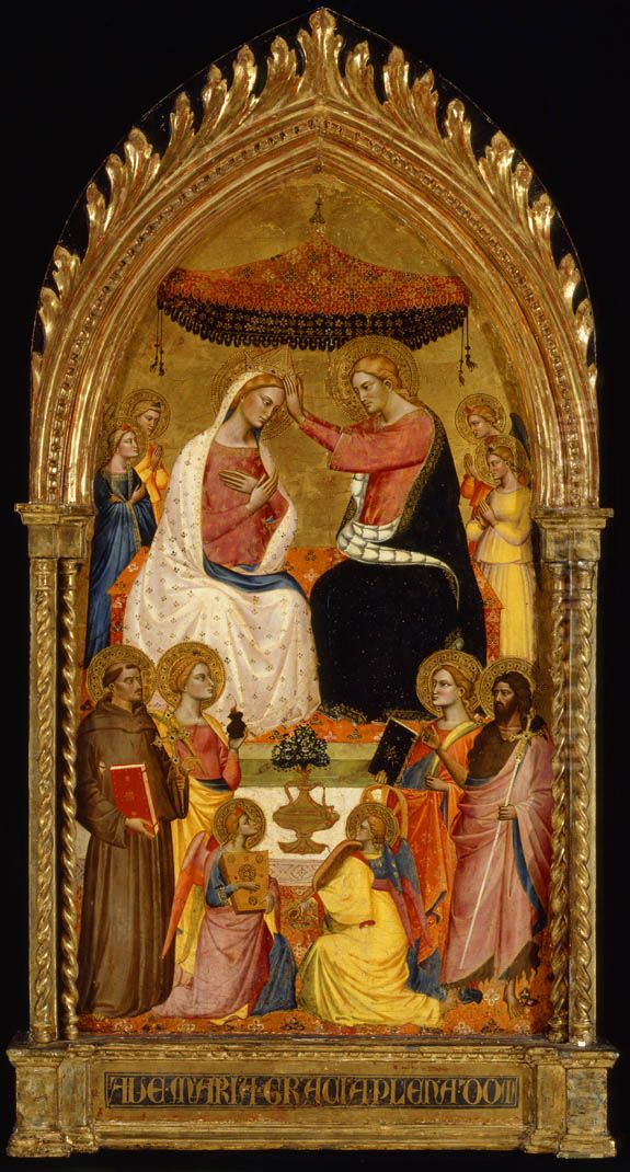 Le Couronnement de la Vierge Oil Painting by Niccolo di Pietro Gerini