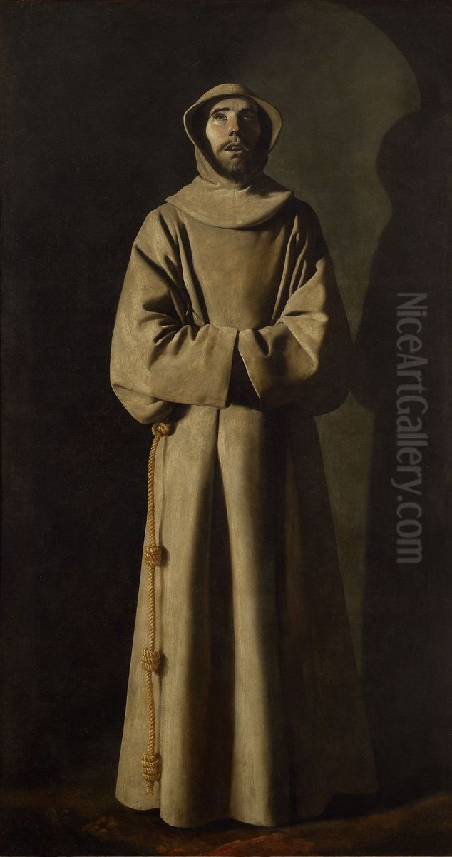 Saint Francois d'Assise Oil Painting by Francisco De Zurbaran