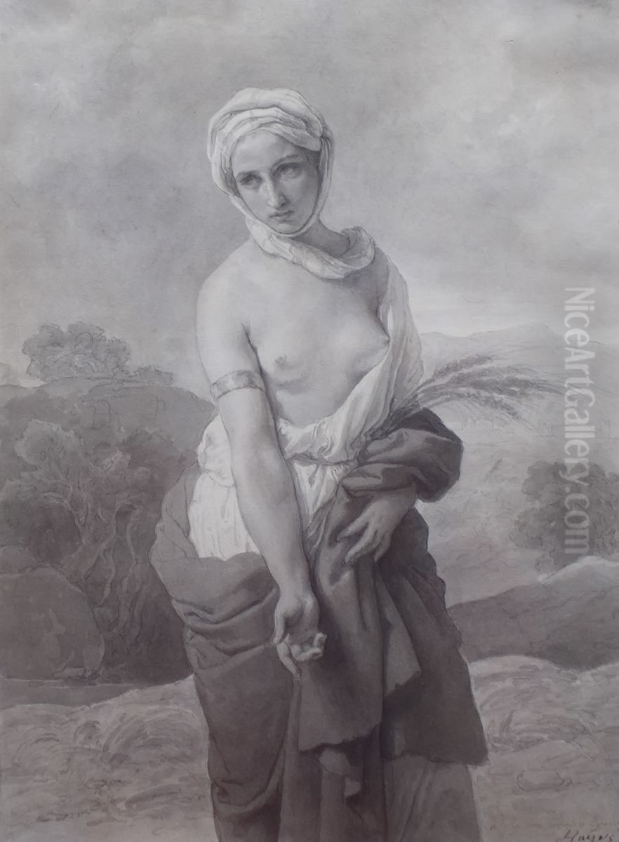 Ruth. Oil Painting by Francesco Hayez