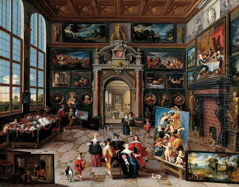 Galerie eines Sammlers Oil Painting by Frans Francken the Younger