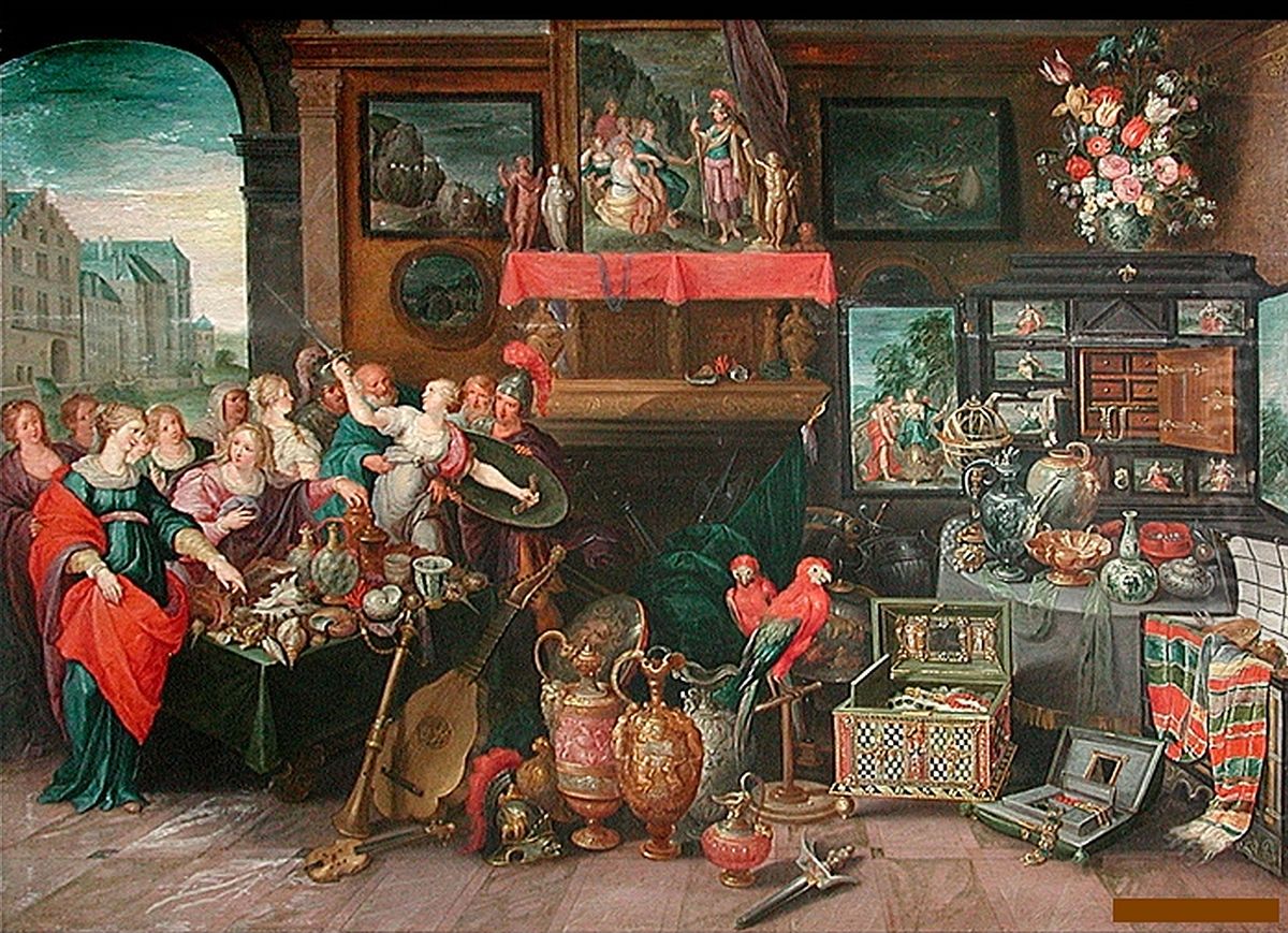 Ulysse reconnaissant Achille parmi les filles de Lycomede Oil Painting by Frans Francken the Younger
