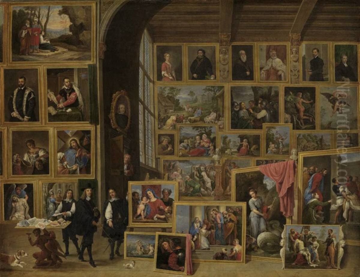 Archduke Leopold Wilhelm in his Gallery in Brussels (IV) Oil Painting by David Teniers the Younger