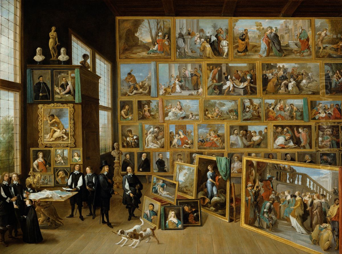 Erzherzog Leopold Wilhelm in seiner Gemaldegalerie Oil Painting by David Teniers the Younger