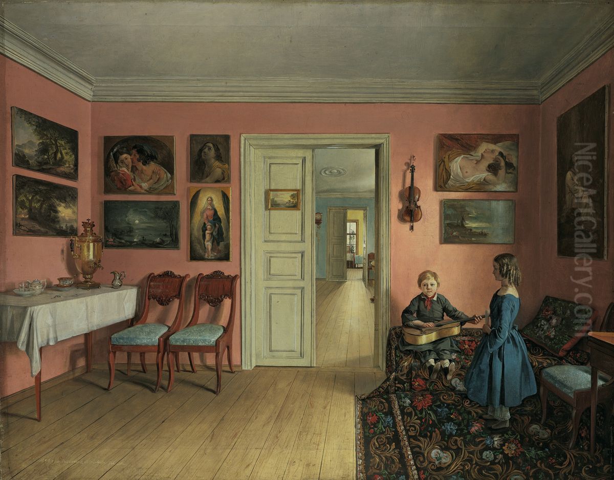 The Rooms of Ivan Khrutsky's Estate Oil Painting by Ivan Khrutsky