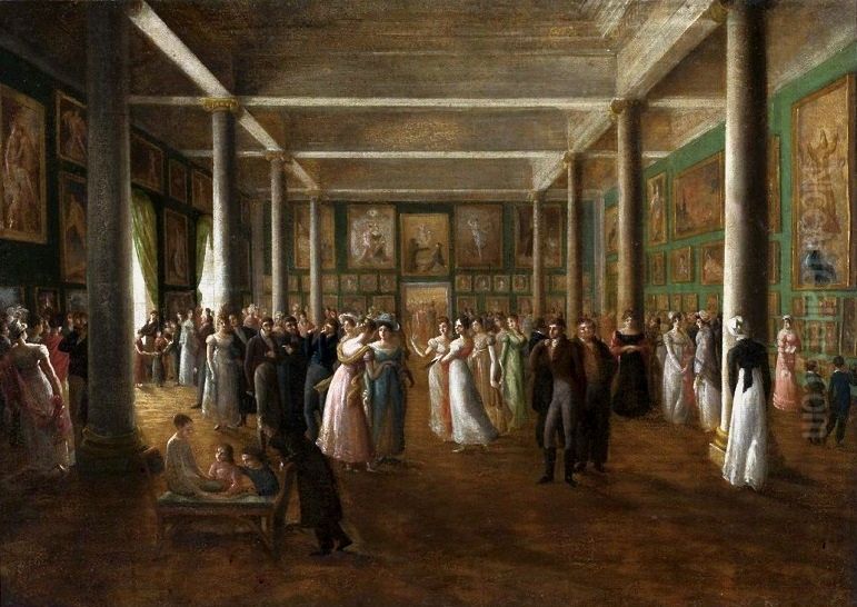 Solemn exhibition of paintings. Oil Painting by Wincenty Kasprzycki