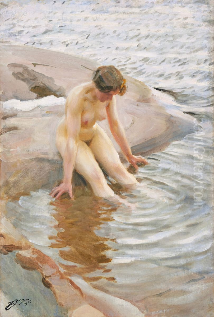 Wet Oil Painting by Anders Zorn