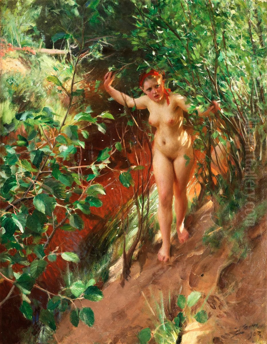 Red Sand Oil Painting by Anders Zorn