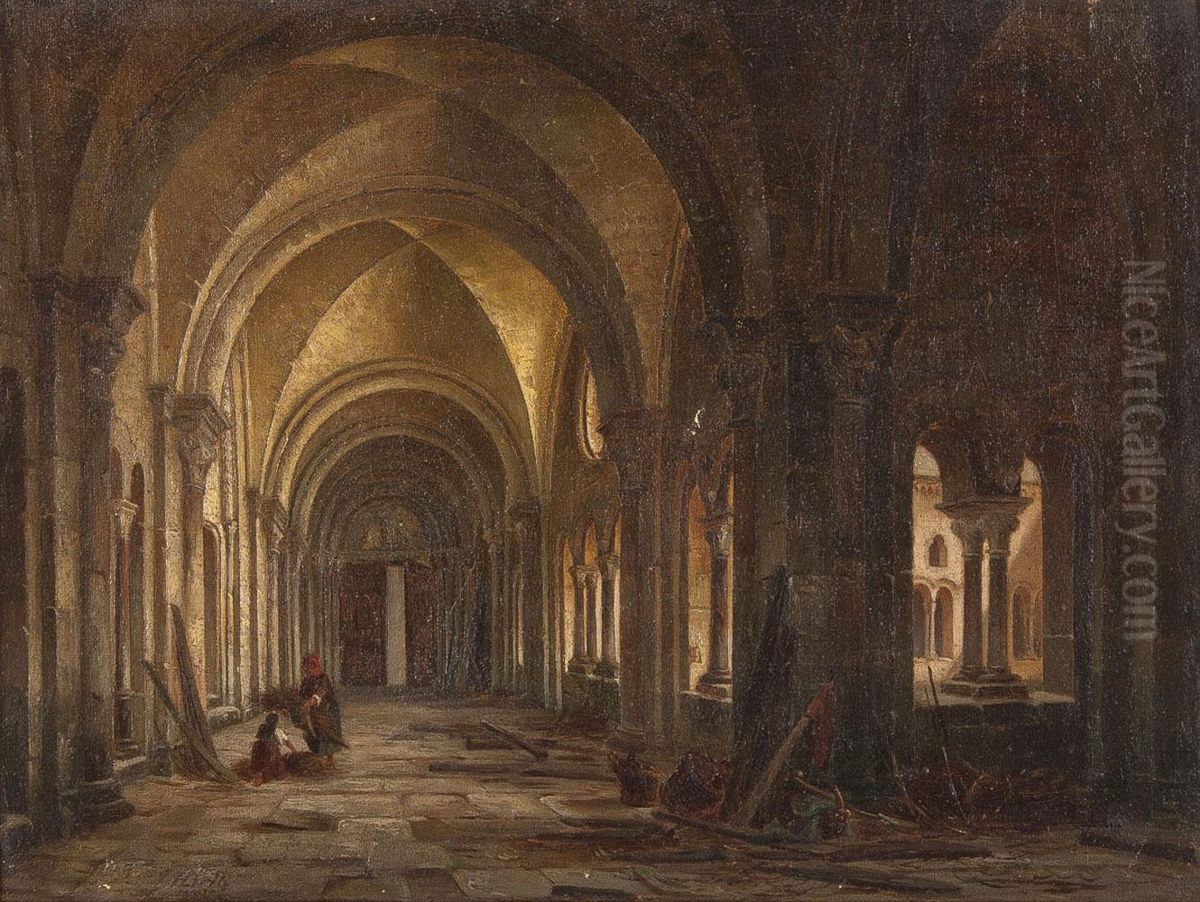 Cloisters (cross-coat) Oil Painting by Hermann Both